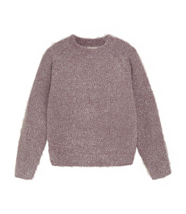 Creamie Crushed Berry Knit Glitter Pullover