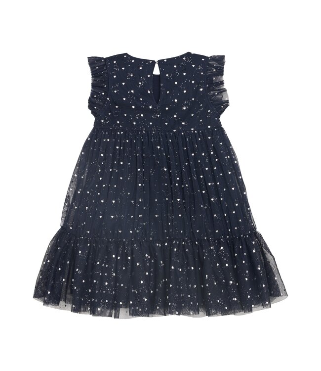 Creamie Black Iris Mesh Dress