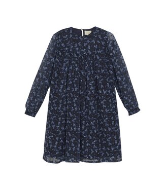 Creamie Bel Air Blue Flower Dobby Dress