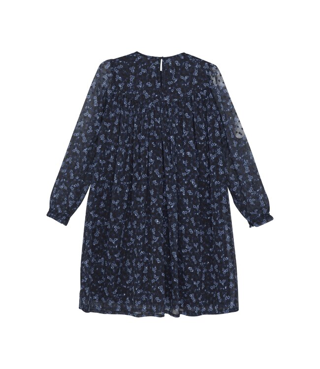 Creamie Bel Air Blue Flower Dobby Dress