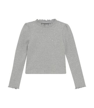 Creamie Light Grey Melange L/S T-Shirt