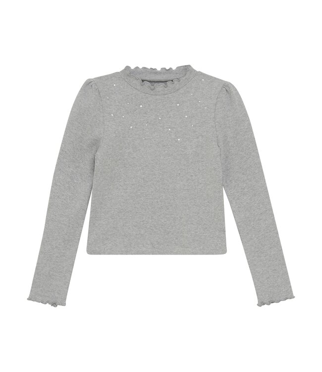 Creamie Light Grey Melange L/S T-Shirt