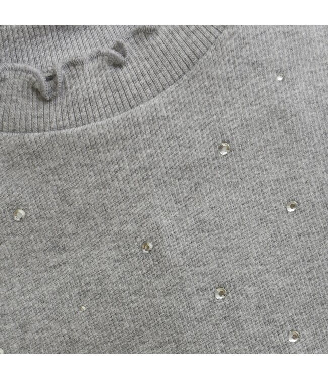 Creamie Light Grey Melange L/S T-Shirt