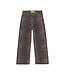 Creamie Brown Leopard Wide Leg Jeans