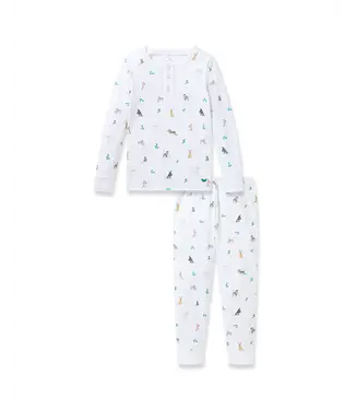 Petite Plume Pima Cotton Jingle Paws PJ