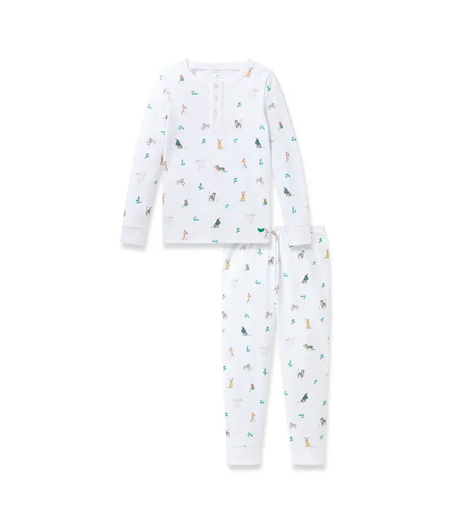 Petite Plume Pima Cotton Jingle Paws PJ