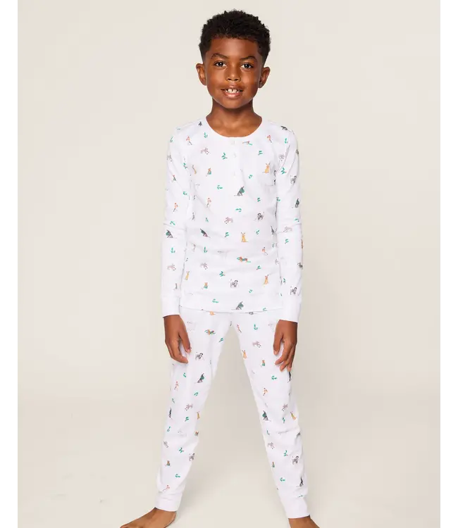 Petite Plume Pima Cotton Jingle Paws PJ