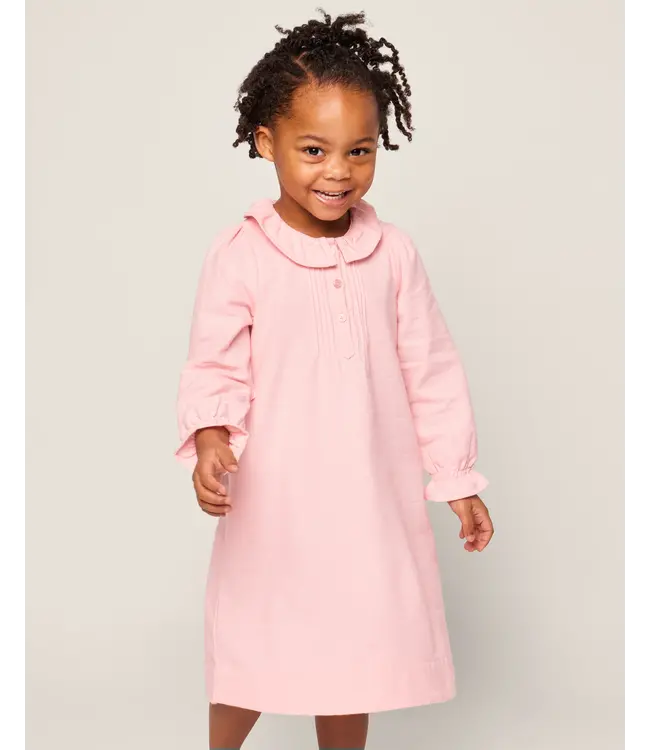 Petite Plume Pink Flannel Victoria Nightgown