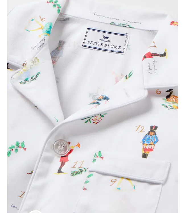 Petite Plume 12 Days of Christmas Twill PJ