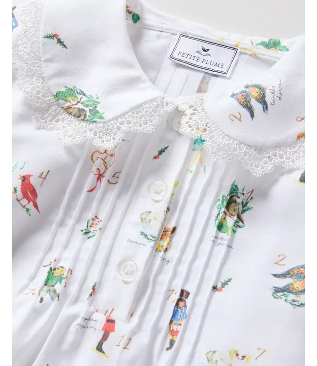 Petite Plume 12 Days of Christmas Twill Lola Nightgown