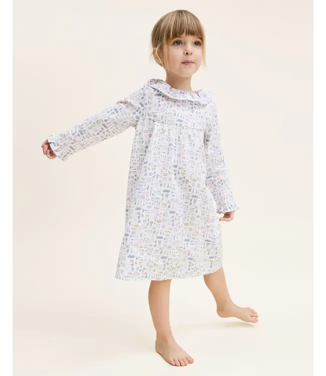 Petite Plume Baking Spirits Bright Twill Scarlett Nightgown