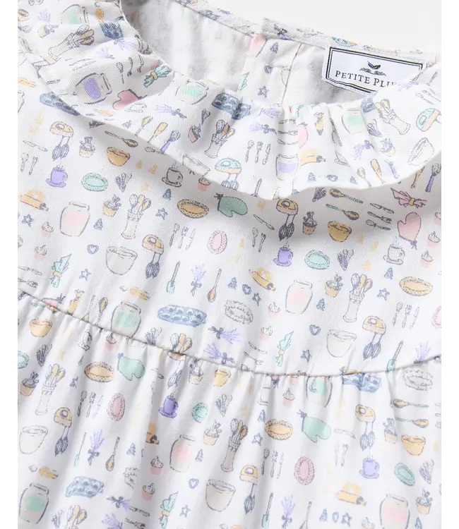 Petite Plume Baking Spirits Bright Twill Scarlett Nightgown