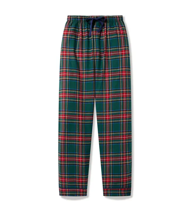 Petite Plume Men's Kensington Tartan Brushed Twill PJ Pant