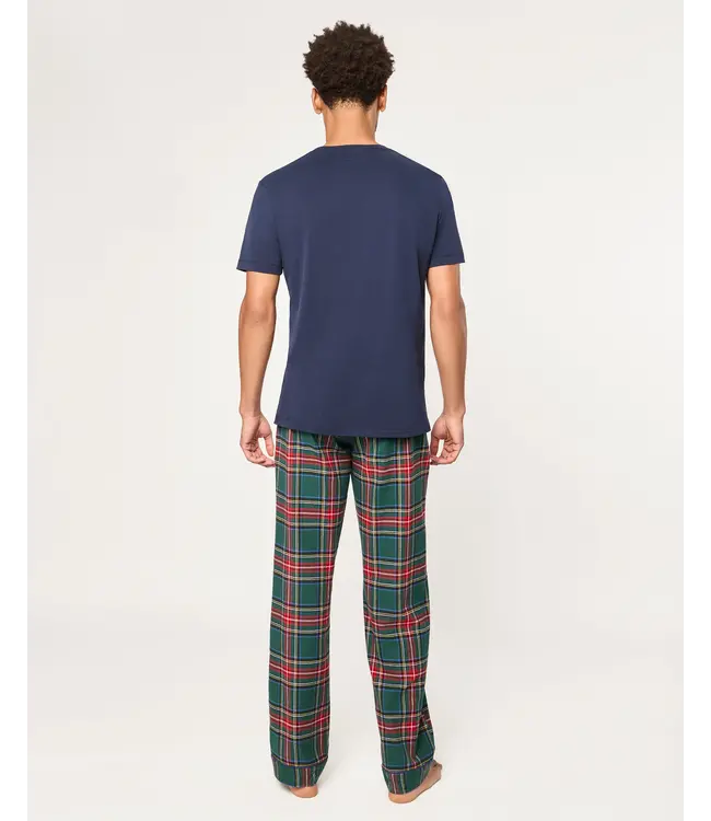 Petite Plume Men's Kensington Tartan Brushed Twill PJ Pant
