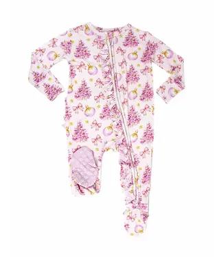 LEV baby Kristina Ruffled Zip Footie