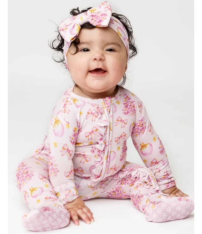 LEV baby Kristina Ruffled Zip Footie