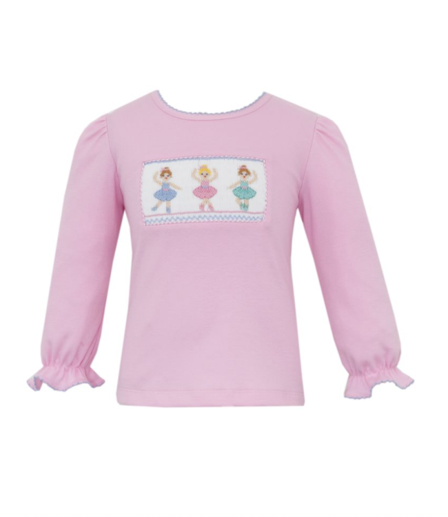 Anavini Pink Knit Ballerina L/S T-Shirt