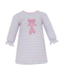 Claire & Charlie Pink/Blue Stripe Ballet Dress