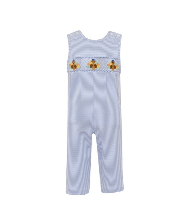 Petit Bebe Lt. Blue Stripe Turkey Jon Jon