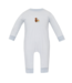 Petit Bebe Lt. Blue Stripe Knit Turkeys L/S Romper