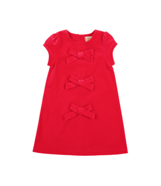 Beaufort Bonnet Richmond Red Velveteen Betts Bow Dress
