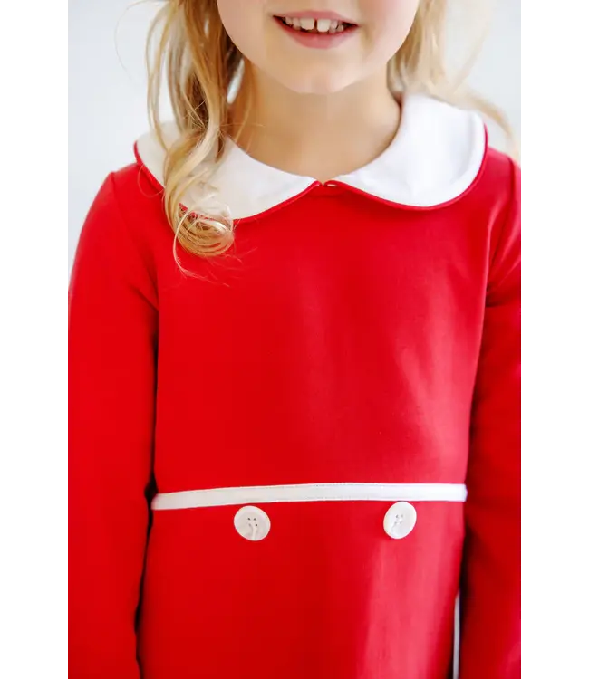 Beaufort Bonnet Richmond Red/White Lindy's Lunch Dress