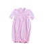 Baby Blessings Pink/White Geometric Claire Gown