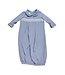 Baby Blessings Blue/White Geometric Levi Gown