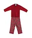 Red/White Plaid Pant Set