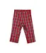 Red/White Plaid Pant Set