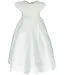 Scalloped Girl Christening Gown with Bonnet