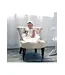 Scalloped Girl Christening Gown with Bonnet