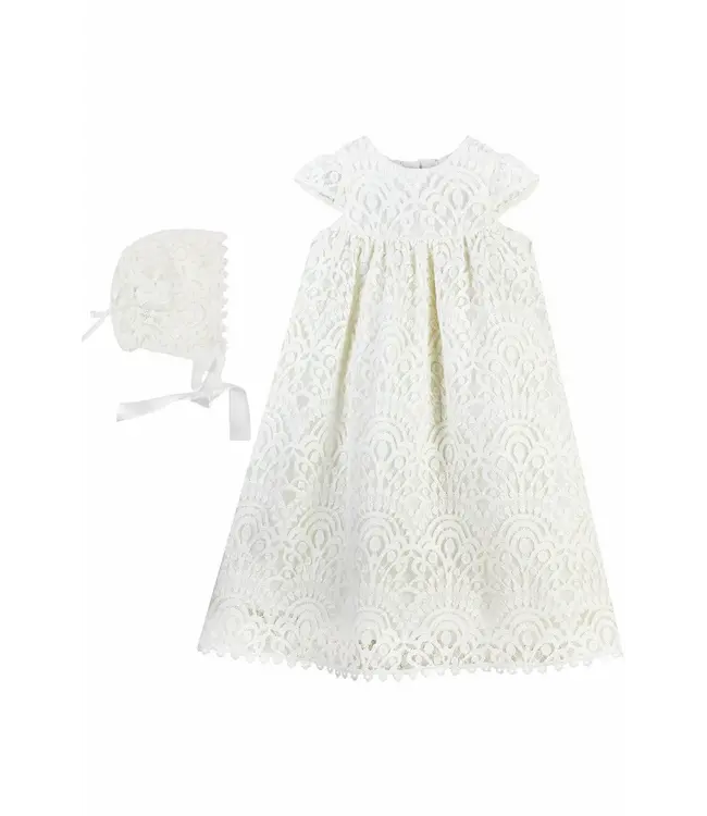 Lace Christening Gown w/Bonnet