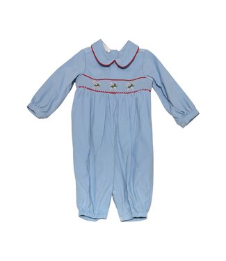 Baby Blessings Blue Candy Cane Levi Romper
