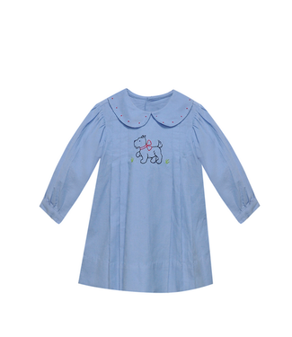 Remember Nguyen Blue Kennedy Dress-Scottish Terrier