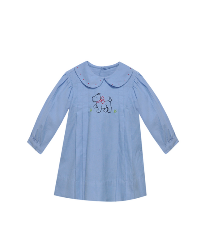 Remember Nguyen Blue Kennedy Dress-Scottish Terrier