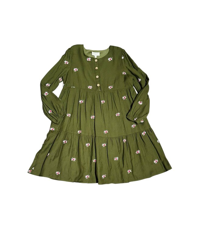 Hayden Olive Floral Dress