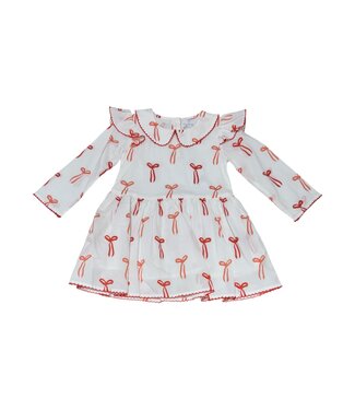 Collared Capers L/S Dress-Bows