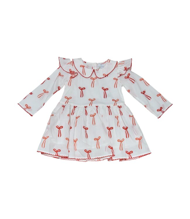 Collared Capers L/S Dress-Bows