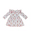 Collared Capers L/S Dress-Bows