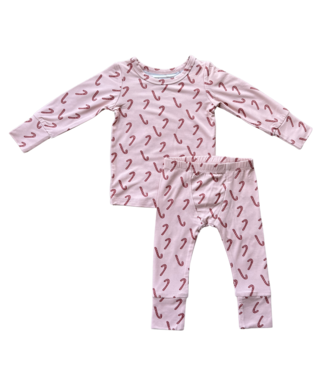 babysprouts Pink Candy Cane Lounge Set
