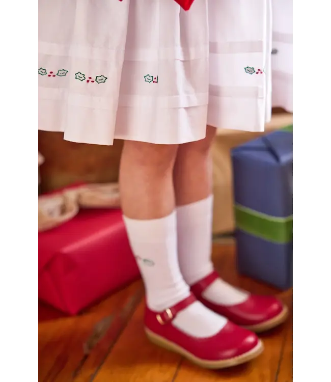 Little English Holly Smocked Claiborne Dress