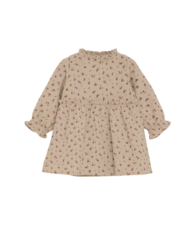 MinyMo Beige Floral Dress