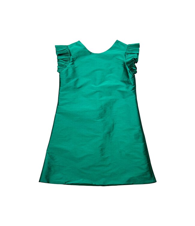 Susanne Lively Designs Green Aline Dress w Flutter Sleeves