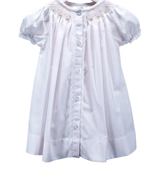Baby Blessings Pink Geometric Flowers Sophia Dress