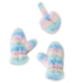cupcakes & cartwheels Pastel Ombre Soft Heart Earmuffs and Mitten Set