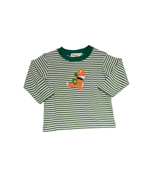 Luigi Green/White Stripe Fox w/Hiking Gear L/S Tee