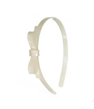 lilies&roses Thin Bow Pearl White  Headband