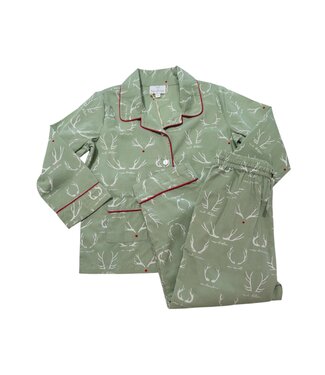 Green Reindeer Games PJ Set