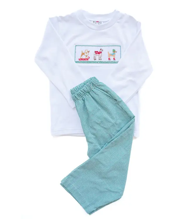 Ruth and Ralph Snow Dogs Beau L/S T-Shirt Set